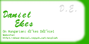 daniel ekes business card